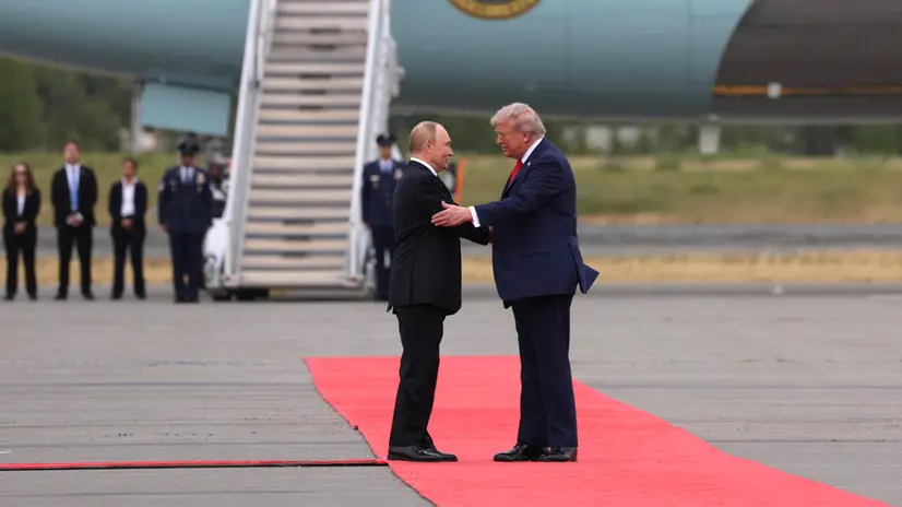 Lo storico incontro in Alaska tra Putin e Trump - Ansa © www.giornaledibrescia.it
