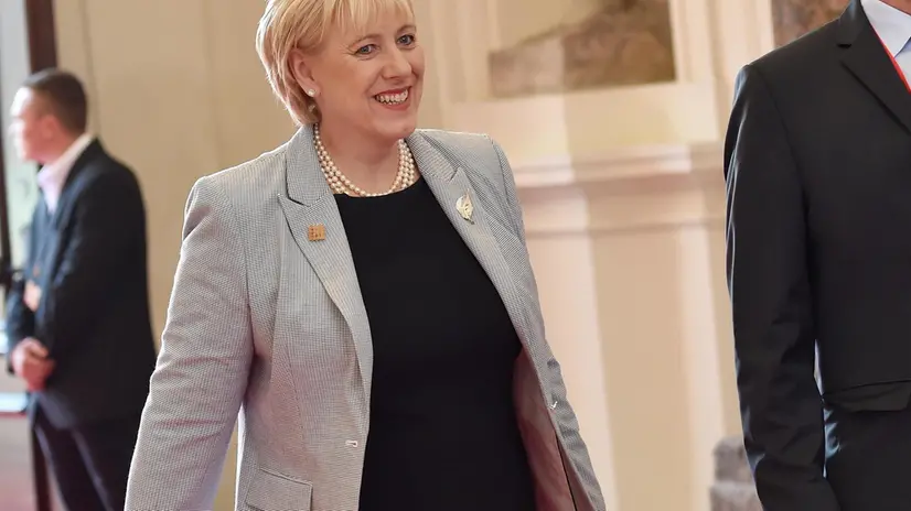 epa07071080 Ireland Minister for Business Enterprise and Innovation Heather Humphreys arrives for the Informal meeting of trade ministers in Innsbruck, Austria, 05 October 2018. Austria hosts a two-day informal meeting of trade ministers in Innsbruck on 04 and 05 October. EPA/ANGELIKA WARMUTH