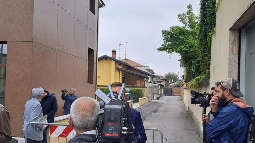 La villetta della famiglia Sempio a Garlasco, oggetto delle perquisizioni dei Carabinieri e della Guardia di Finanza in merito alle indagini sull'omicidio di Chiara Poggi, 26 settembre 2025. ANSA/FABRIZIO CASSINELLI
