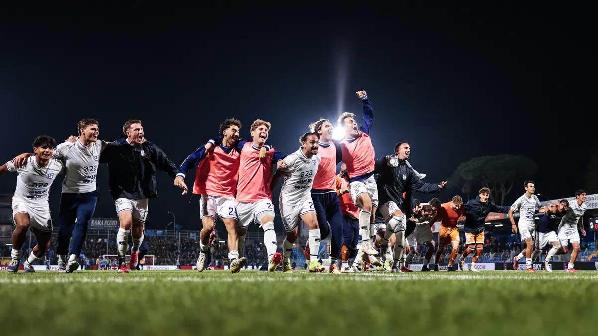 I giocatori del Brescia a fine gara contro il Lecco - Foto New Reporter Comincini  © www.giornaledibrescia.it