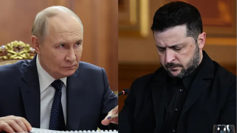 Vladimir Putin e Volodymyr Zelensky - Foto Ansa © www.giornaledibrescia.it