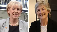 In una combo Heather Humphreys (S) e Catherine Connolly, le due candidate a presidente della Repubblica in Irlanda. ANSA/NGELIKA WARMUTH /Houses of the Oireachtas (NPK)