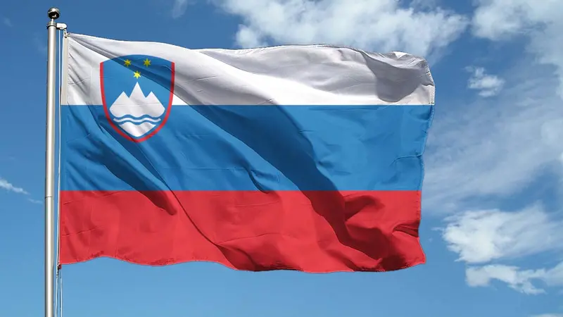 La bandiera della Slovenia