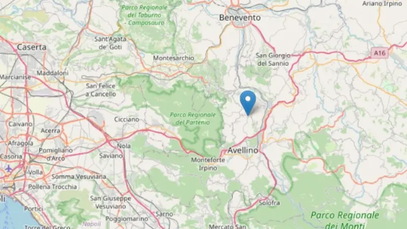 Una scossa di terremoto è stata registrata attorno alle 14.40 dagli strumenti dell'istituto nazionale di geofisica e vulcanologia ad Avellino. La magnitudo provvisoria è tra 3.4 e 3.9. La scossa è stata nettamente avvertita dalla popolazione INGV ++HO - NO SALES EDITORIAL USE ONLY++