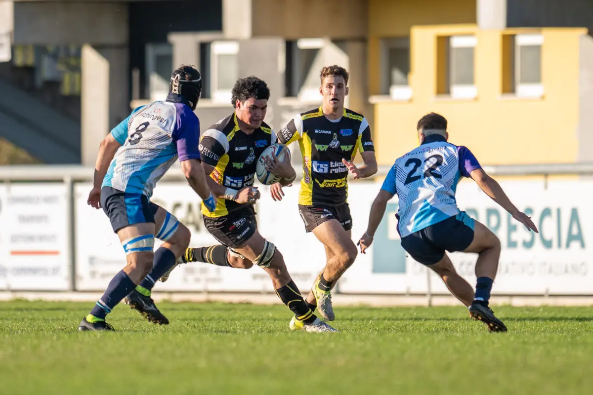 Rugby, gli scatti di Carpenedolo-Cus Torino