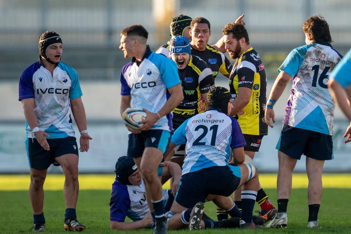 Rugby, gli scatti di Carpenedolo-Cus Torino