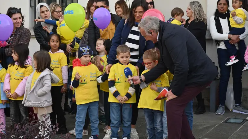 I bambini della scuola dell’infanzia Maria Conti - Foto Gabriele Strada/Neg © www.giornaledibrescia.it