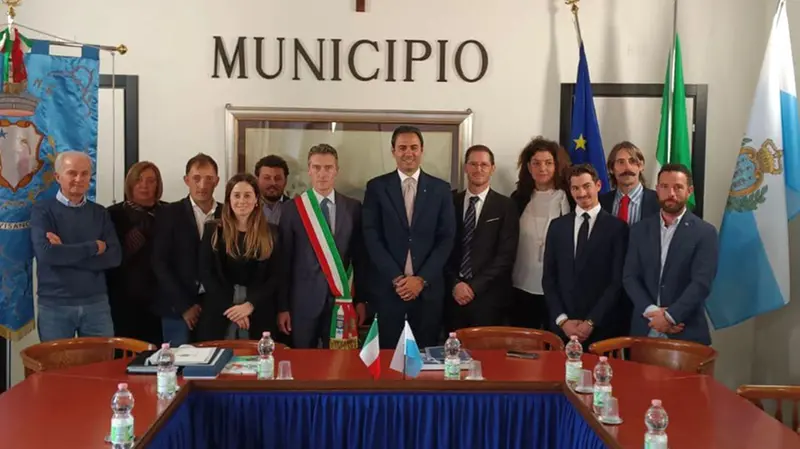La delegazione di San Marino ricevuta in municipio