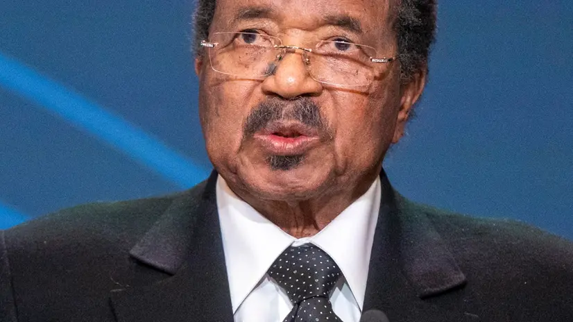 epa10363638 President of Cameroon Paul Biya delivers remarks at the U.S. Africa Space Forum during the U.S. Africa Leaders Summit at the Walter E. Washington Convention Center in Washington, DC, USA, 13 December 2022. The U.S-Africa Leaders Summit brings together heads of state, government officials, business leaders, and civil society to strengthen ties between the U.S. and Africa. EPA/SHAWN THEW