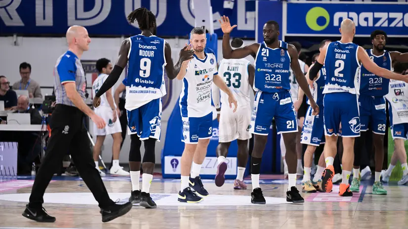 Per la Germani Pallacanestro Brescia un primato assolutamente meritato -  Foto Newreporter Checchi@www.giornaledibrescia.it