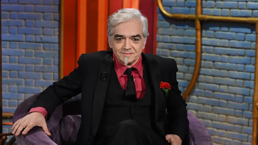 FOTO EMBARGATE FINO A VENERDI 19/9 DOPO CONF STAMPA Morgan nel corso della prima puntata della nuova stagione di Ciao Maschio a Roma, 16 settembre 2025. Il programma sarà in onda su Rai 1 dal 20 settembre. ANSA/MAURIZIO BRAMBATTI