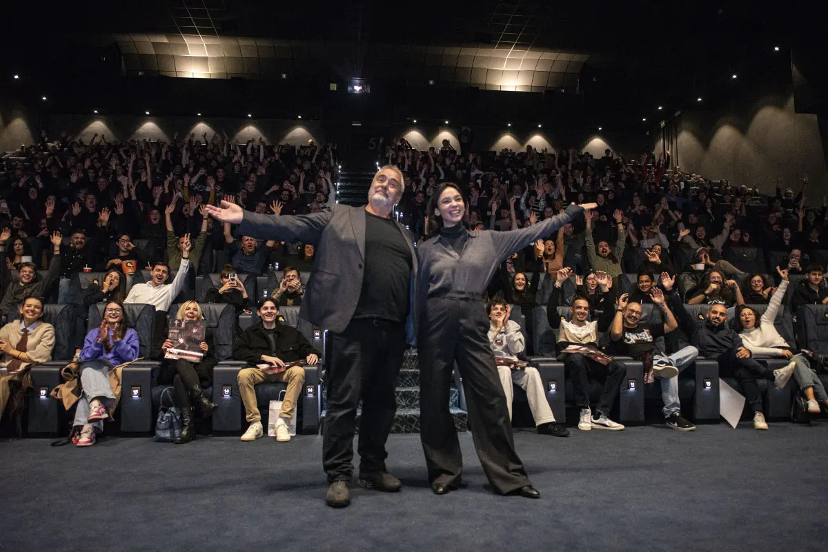 Luca Besson e Matilda De Angelis alla Multisala Oz