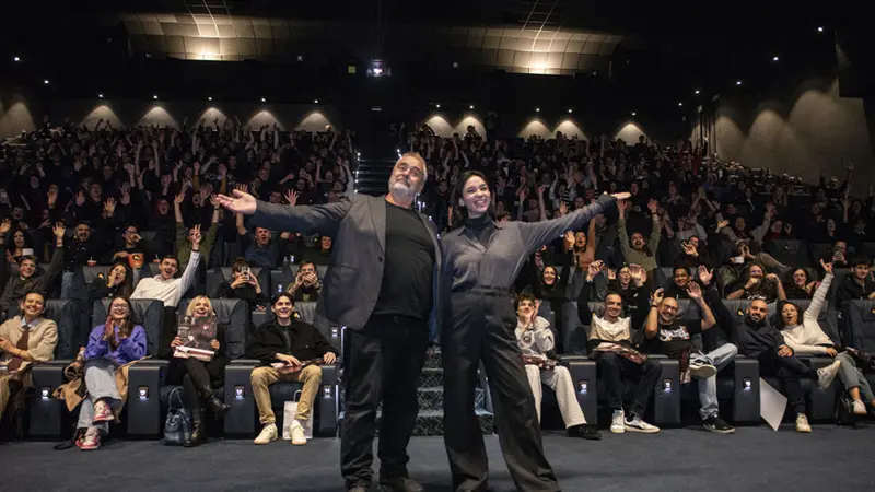 Luca Besson e Matilda De Angelis alla Multisala Oz
