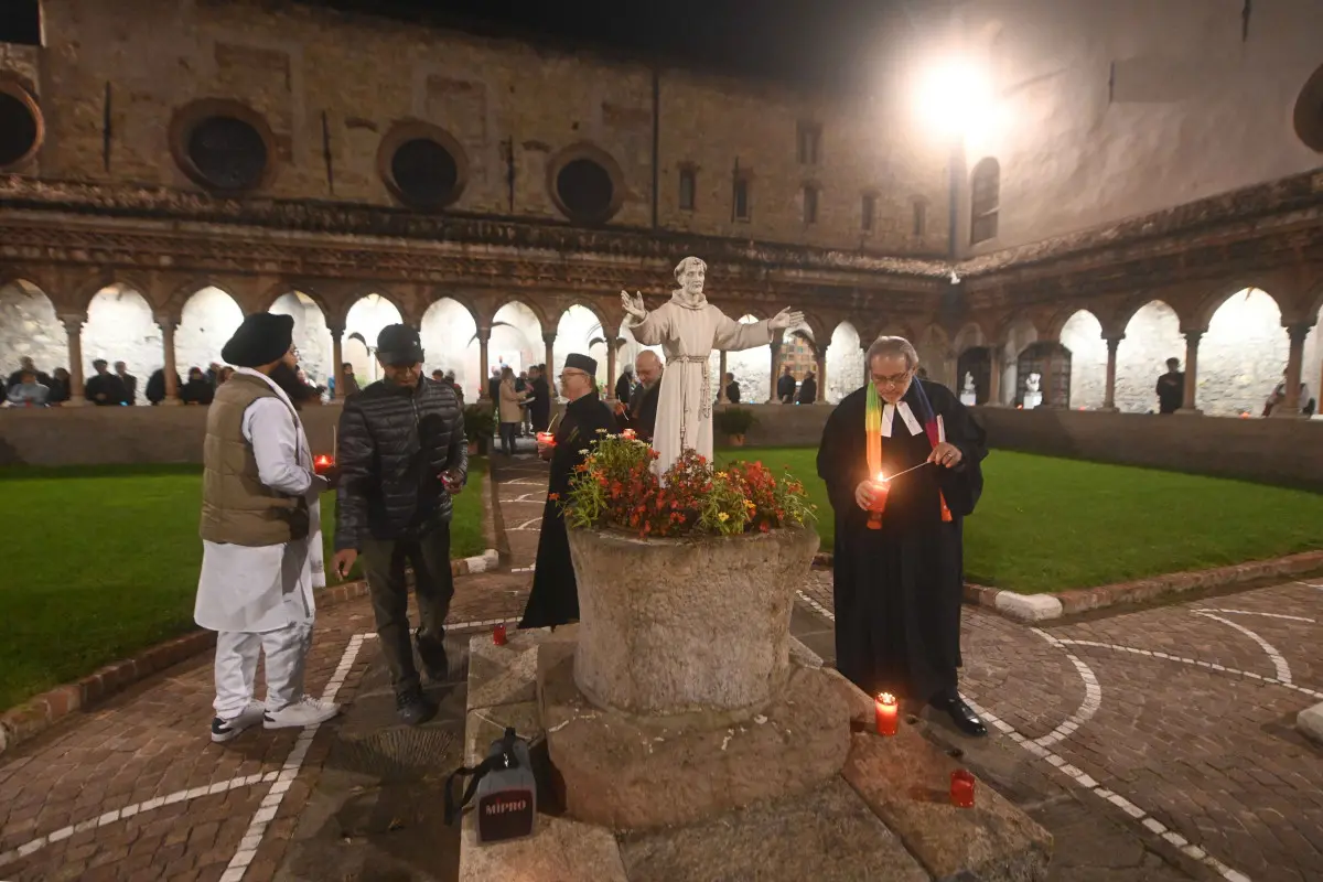 La Preghiera interreligiosa per la pace al convento francescano