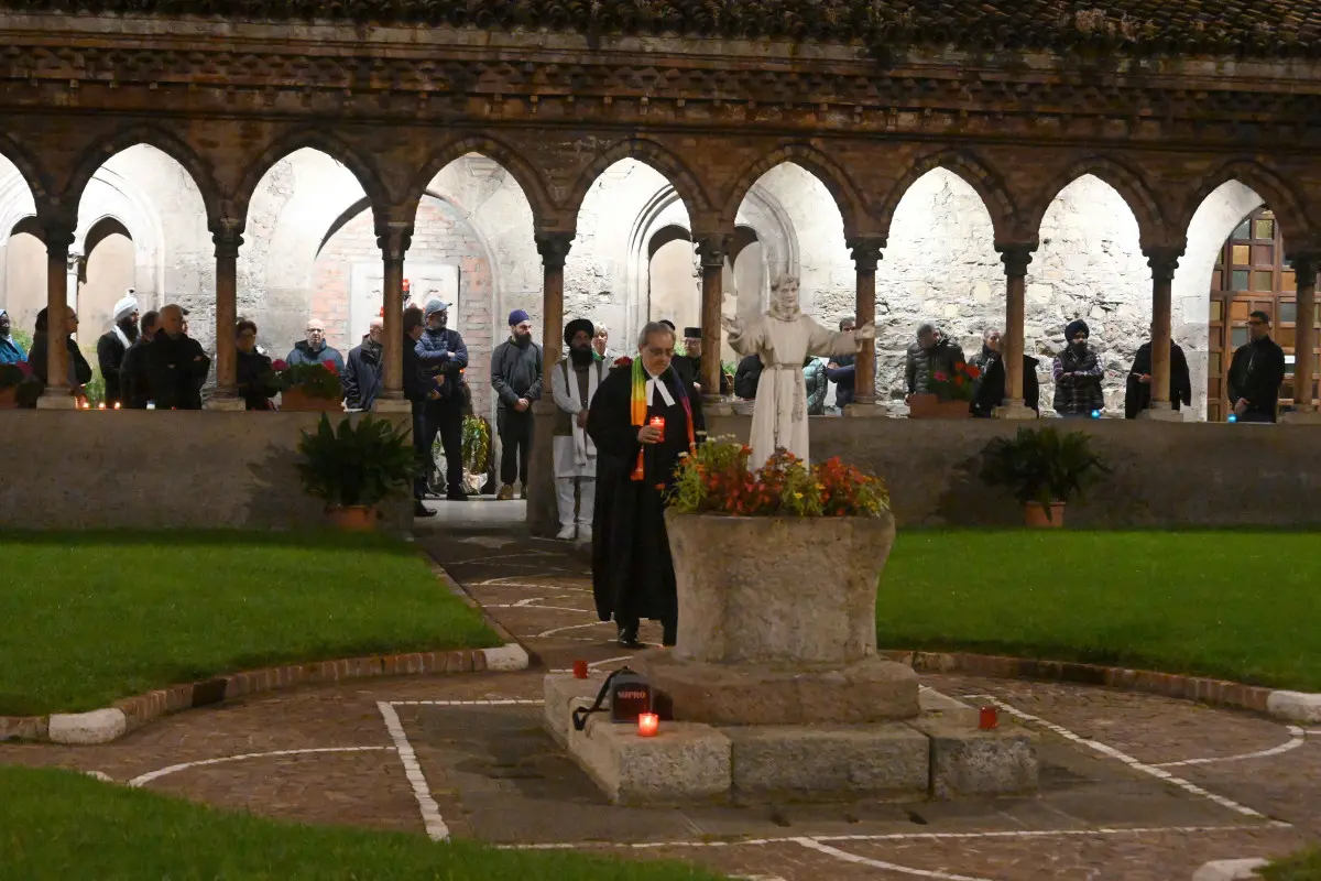 La Preghiera interreligiosa per la pace al convento francescano