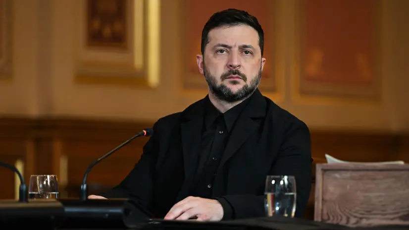 epa12478877 Ukraine's President Volodymyr Zelensky during a 'Coalition of the Willing' meeting in London, Britain, on 24 October 2025. The 'Coalition of the Willing' meeting on military support for Ukraine will be attended by Western leaders in person and virtually. EPA/Chris J. Ratcliffe / POOL