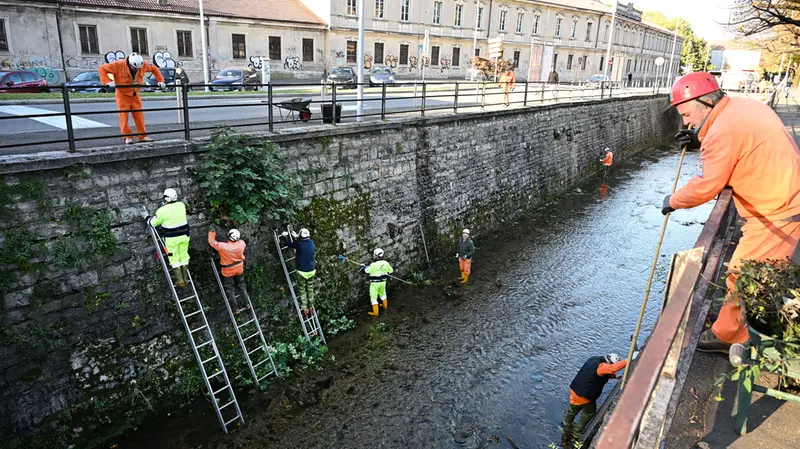 Gli Alpini hanno ripulito il Garza