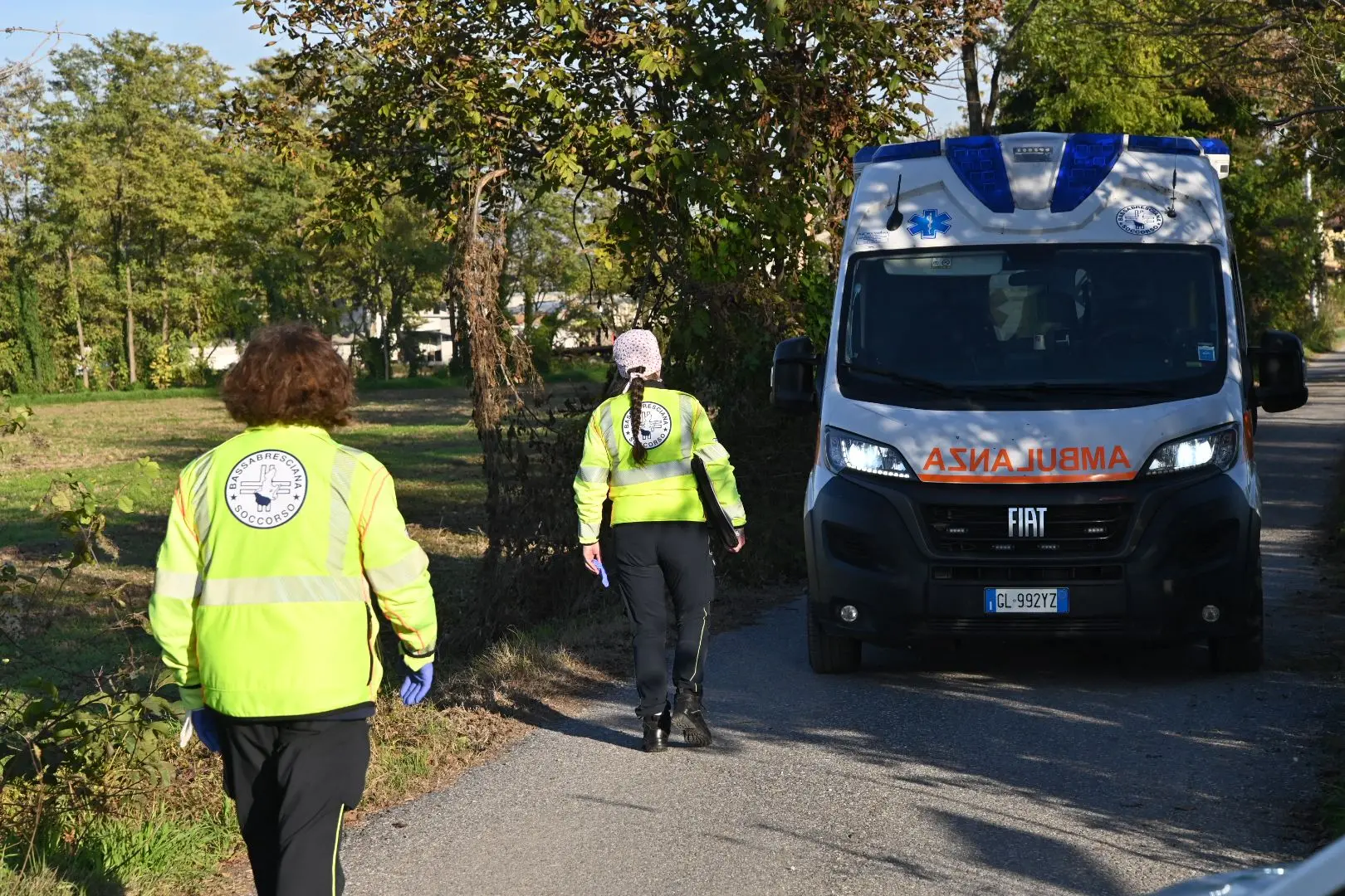 I soccorsi per l'intossicazione da spray al peperoncino a Leno
