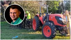 Il luogo dell'incidente a Cavriana e nel tondo Diego Lucchini - © www.giornaledibrescia.it