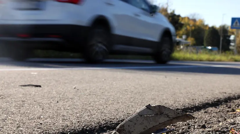 Il Lugo dove questa mattina il secondo portiere dell'Inter Josep Martinez era al volante dell'auto che questa mattina attorno alle 9.30 ha investito e ucciso un uomo di 81 anni a Fenegrò, Como 28 Ottobre 2025 ANSA / MATTEO BAZZI