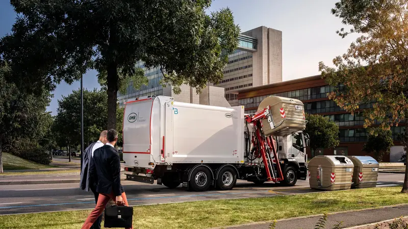 Il compattatore in azione