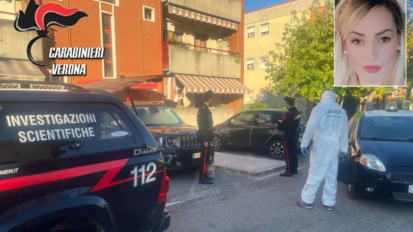 Gli investigatori del Ris dei Carabinieri durante le indagini a Castelnuovo del Garda (VR), dove un uomo ha ucciso la compagna, 28 ottobre 2025. ANSA/Ufficio stampa Carabinieri. +++ UFFICIO STAMPA CARABINIERI +++ FOTO NON IN VENDITA - DA USARE SOLO PER FINI GIORNALISTICI +++ NPK +++