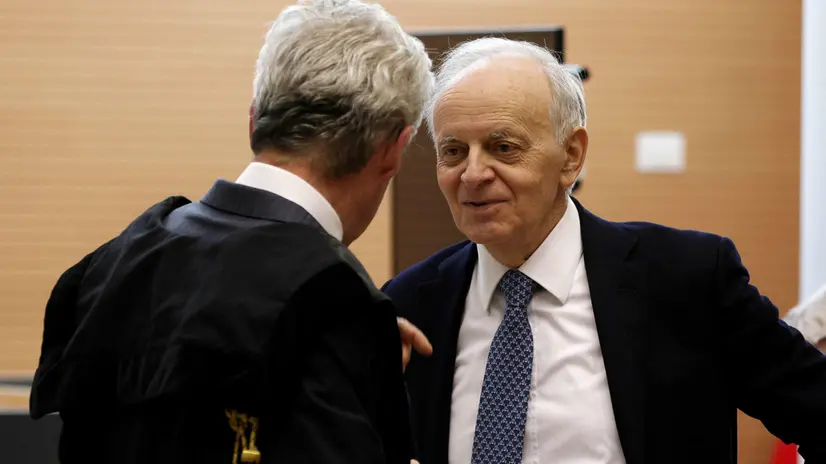 Piercamillo Davigo in Corte d’ appello per il processo per il caso verbali Amara. Brescia 37 Marzo 2024. Ansa Riccardo Bortolotti