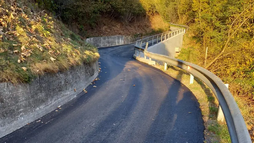 La strada di Ivino dopo la riapertura di inizio anno - © www.giornaledibrescia.it