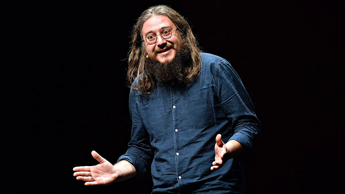 L'attore, autore e divulgatore Roberto Mercadini
