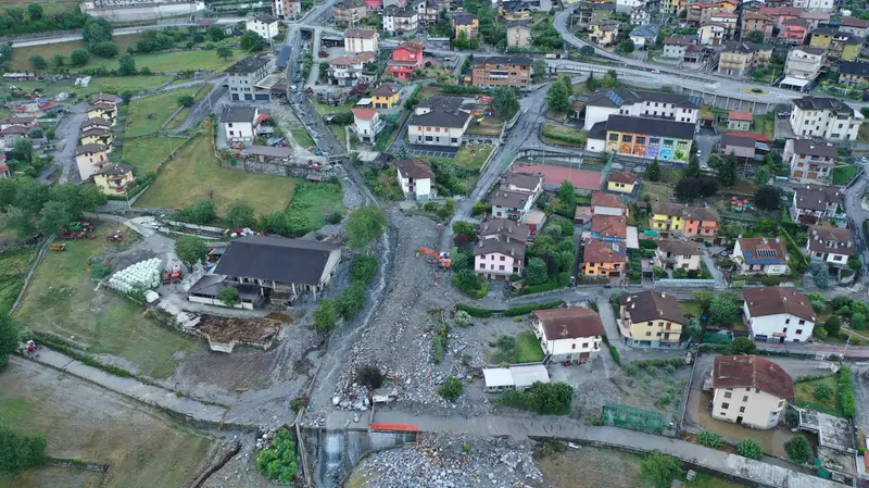 I danni dell’alluvione immortalati da un drone
