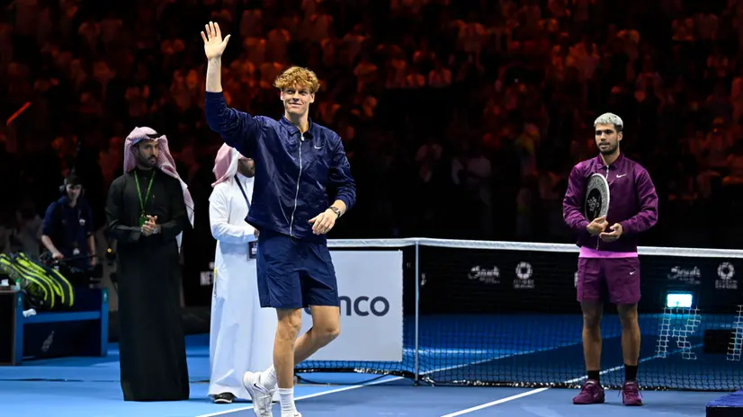 Sinner ha vinto il torneo Six Kings in Arabia Saudita - Foto Ansa © www.giornaledibrescia.it