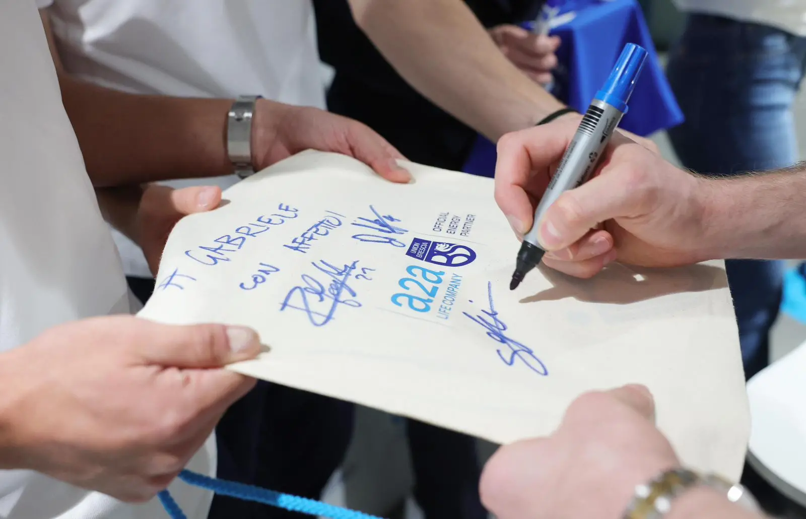 Brescia, il Meet&Greet di Gori, Di Molfetta e Fogliata