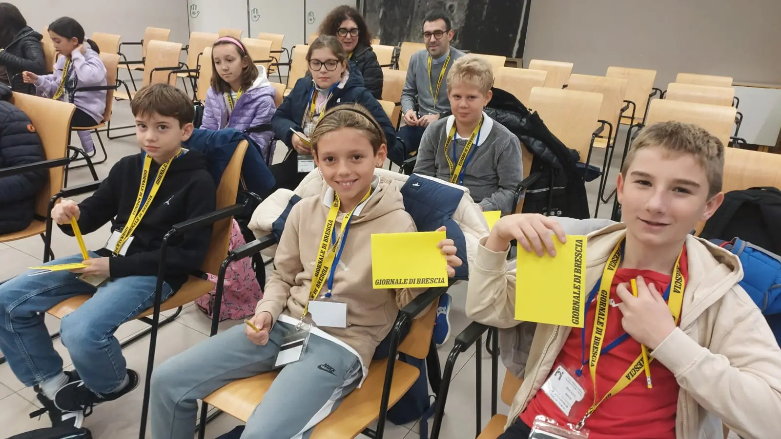 La casse V della scuola Maddalena di Canossa di Pontevico in visita al GdB