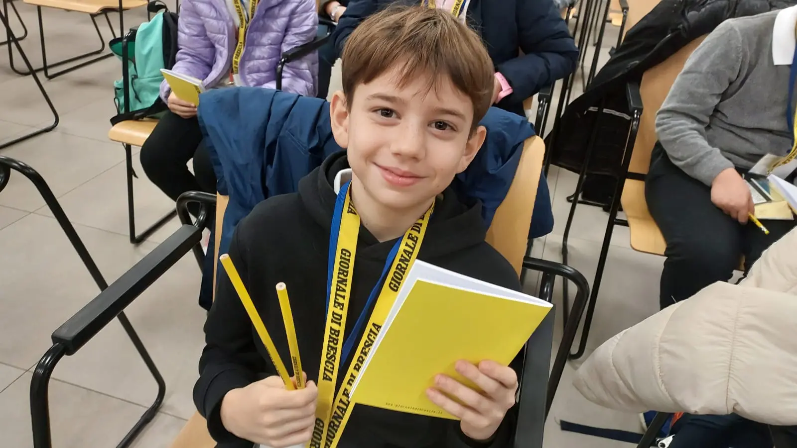 La casse V della scuola Maddalena di Canossa di Pontevico in visita al GdB