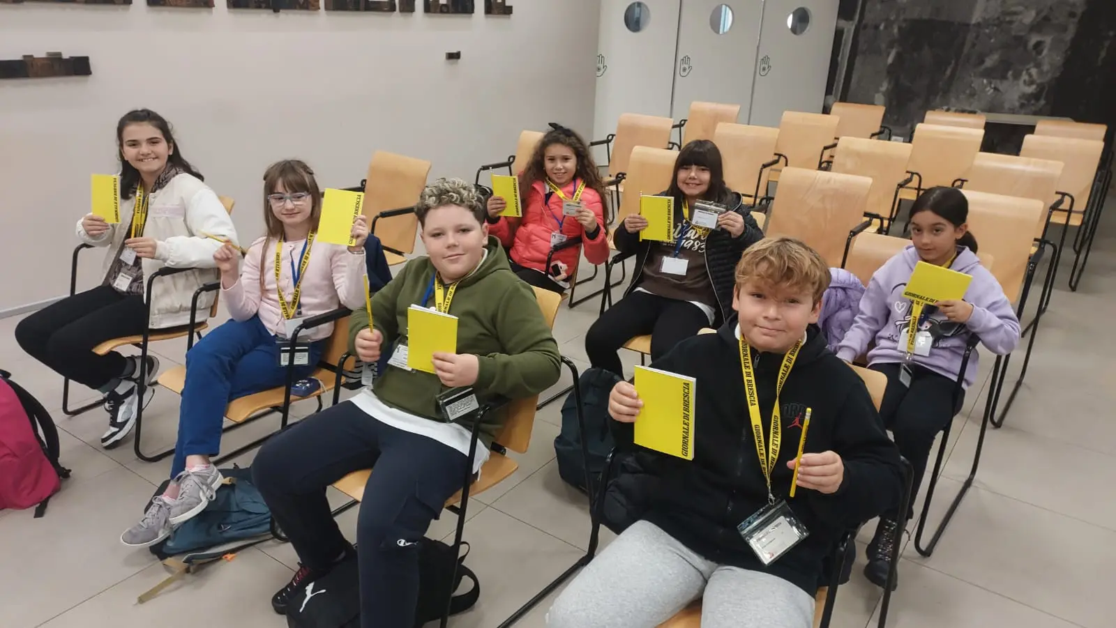 La casse V della scuola Maddalena di Canossa di Pontevico in visita al GdB