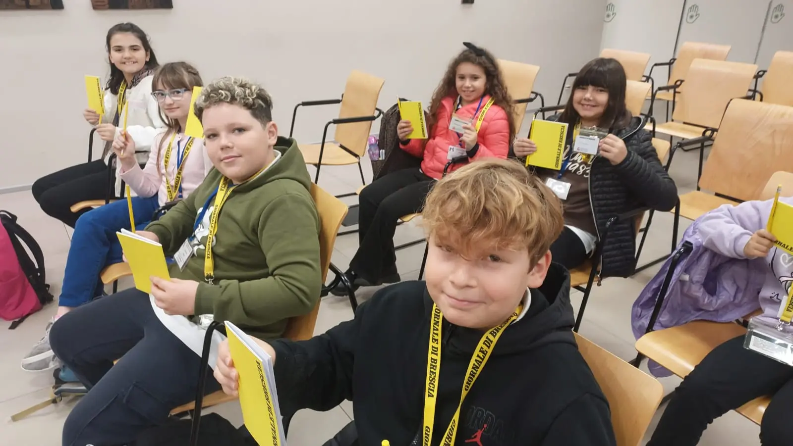 La casse V della scuola Maddalena di Canossa di Pontevico in visita al GdB