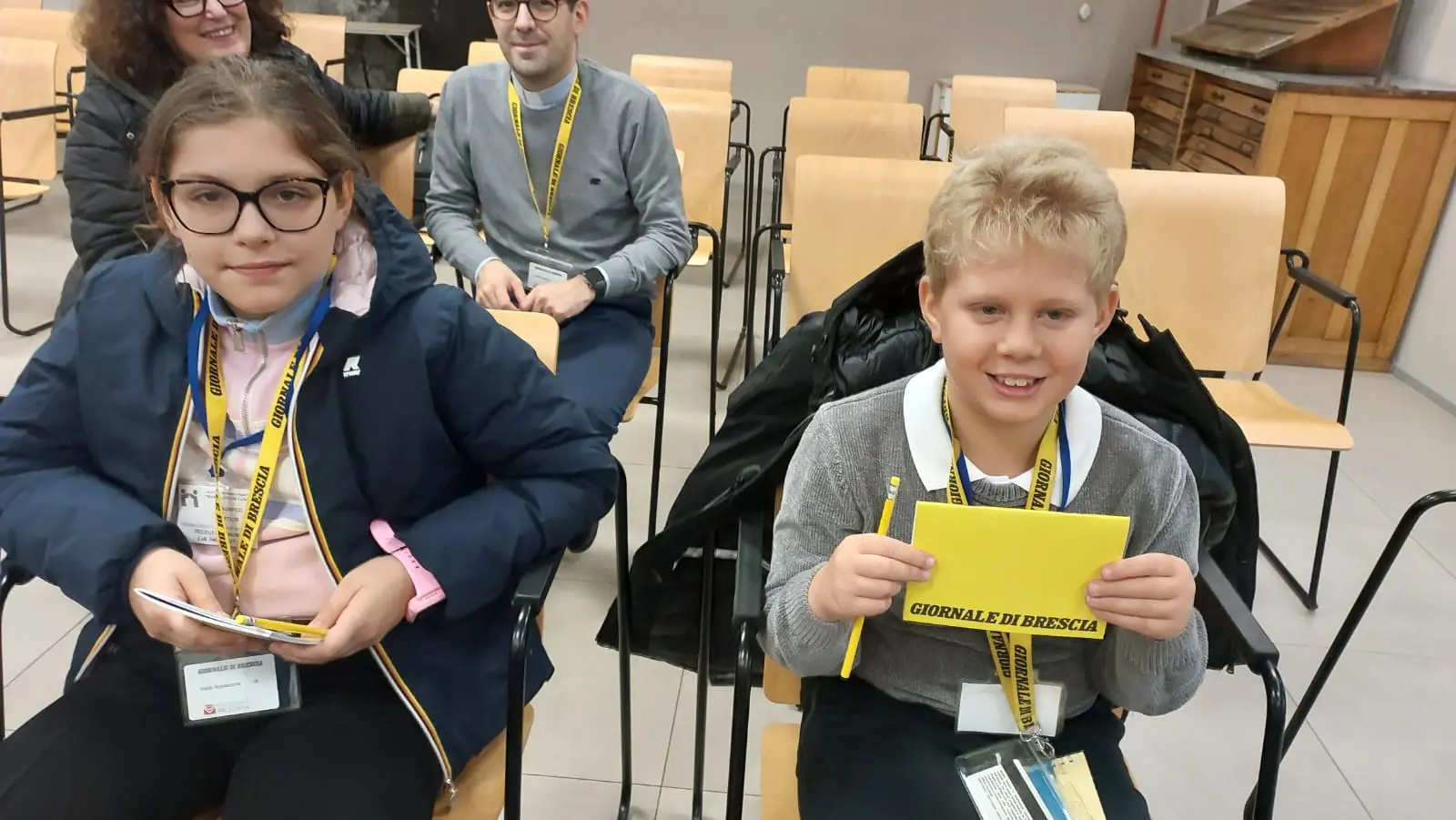 La casse V della scuola Maddalena di Canossa di Pontevico in visita al GdB