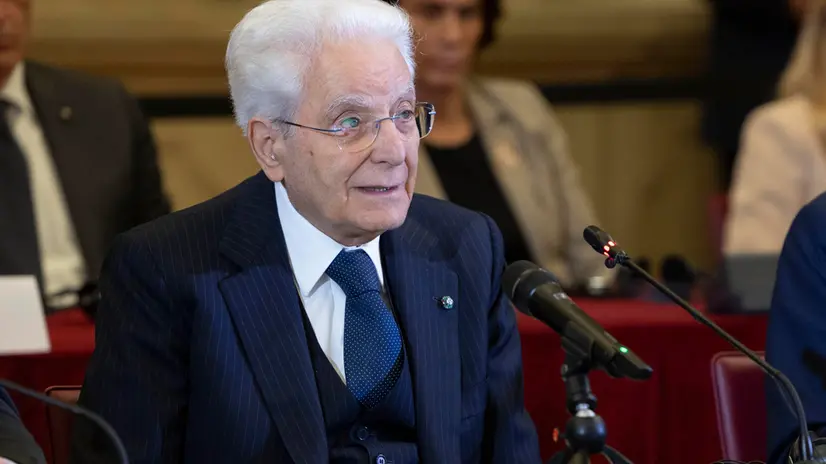 Il Presidente della Repubblica Sergio Mattarella a Palazzo Corsini in occasione della riunione con il Consiglio Direttivo della BCE (foto di Francesco Ammendola - Ufficio per la Stampa e la Comunicazione della Presidenza della Repubblica)