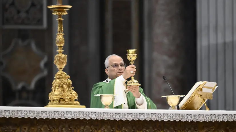 Messa per il Giubileo delle Equipe Sinodali e degli Organi di partecipazione, celebrata da Papa Leone, Citta' del Vaticano 26 ottobre 2025. ANSA/VATICAN MEDIA + UFFICIO STAMPA, PRESS OFFICE, HANDOUT PHOTO, NO SALES, EDITORIAL USE ONLY + NPK - - - - - - - - - - - - - - - - - - - - - - - - Mass for the Jubilee of the Synodal Teams and Participatory Bodies, celebrated by Pope Leo, Vatican City, 26 October 2025. ANSA/VATICAN MEDIA + PRESS OFFICE, HANDOUT PHOTO, NO SALES, EDITORIAL USE ONLY +