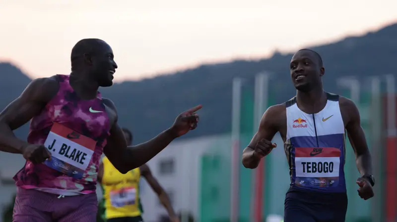 Blake e Tebogo nell'edizione 2025 del Grand Prix Brescia - Foto Newreporter Comincini@www.giornaledibrescia.it