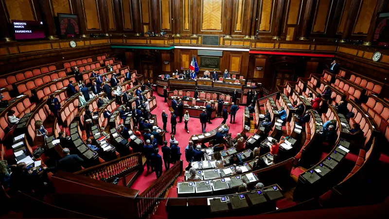 L'aula del Senato - Foto Ansa © www.giornaledibrescia.it