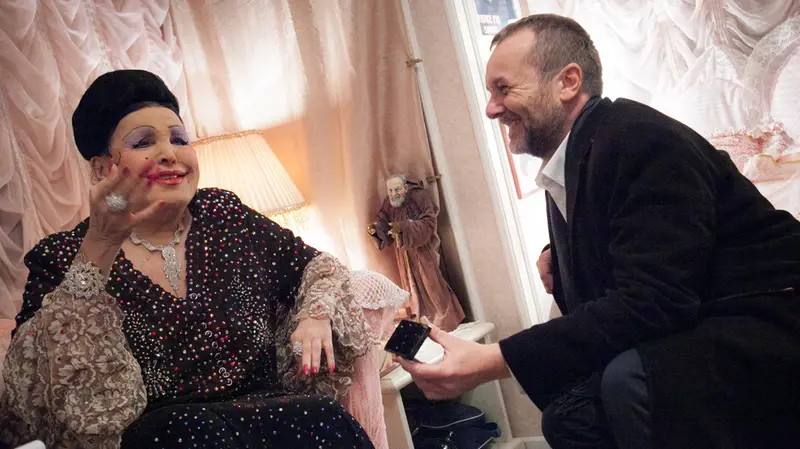 Moira Orfei e Alessandro Serena