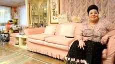 Moira Orfei nella sua casa mobile a Brescia nell'ottobre del 2015 - Foto New Reporter Favretto © www.giornaledibrescia.it