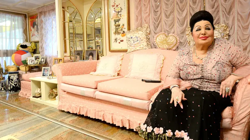 Moira Orfei nella sua casa mobile a Brescia nell'ottobre del 2015 - Foto New Reporter Favretto © www.giornaledibrescia.it