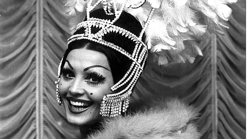 Una foto d'epoca di Moira Orfei