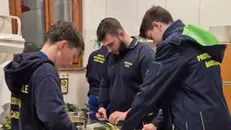 I cadetti durante l'addestramento - © www.giornaledibrescia.it