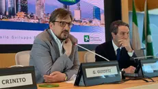 L'assessore Guidesi e il governatore Fontana