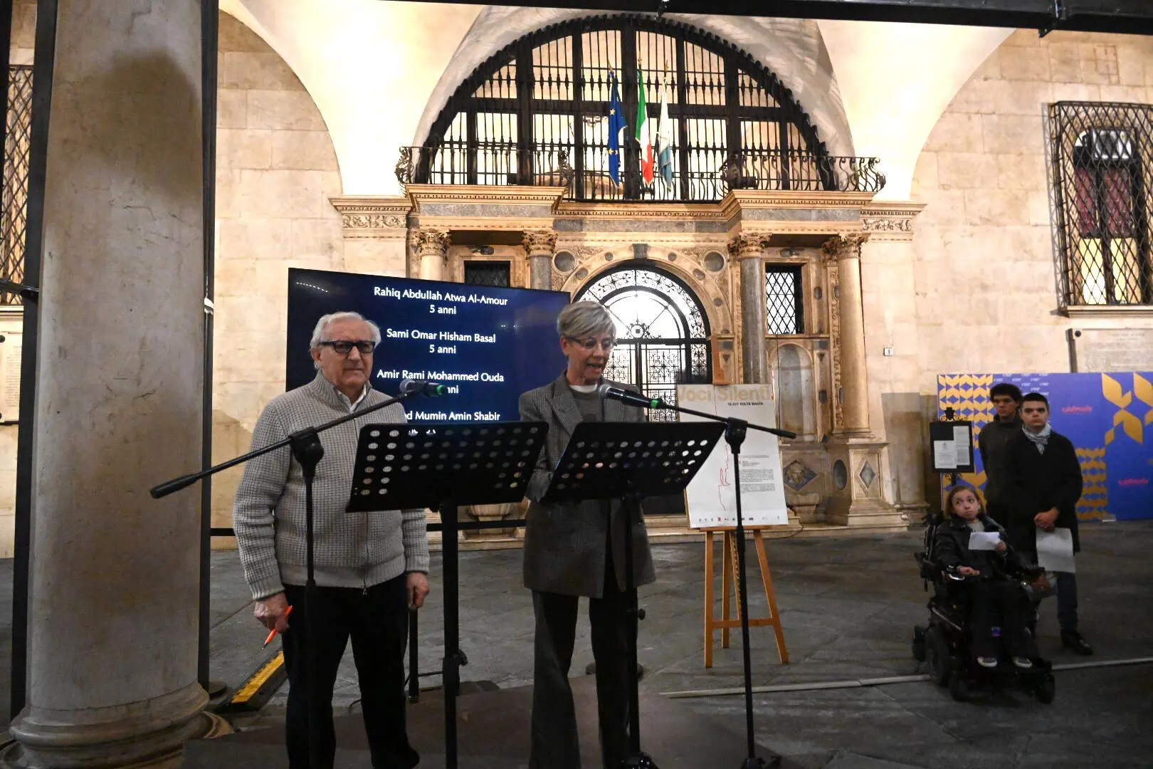 «Voci Silenti» a palazzo Loggia