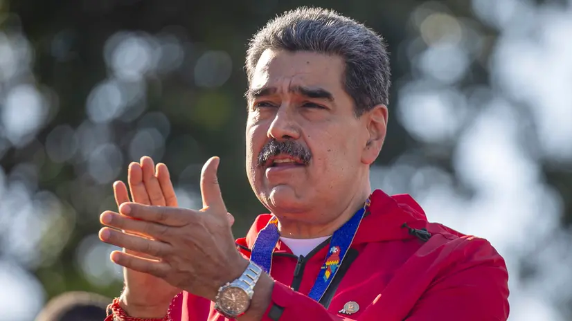 epa12449696 Venezuelan President Nicolas Maduro participates in an event commemorating Indigenous Resistance Day in Caracas, Venezuela, 12 October 2025. EPA/MIGUEL GUTIERREZ