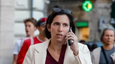 Elly Schlein alla Fondazione Marco Bresso durante la presentazione del libro di Linda Laura Sabbadini “Il Paese che conta. Come i numeri raccontano la nostra storia” edito da Marsilio, Roma, 24 Ottobre 2025. ANSA/GIUSEPPE LAMI